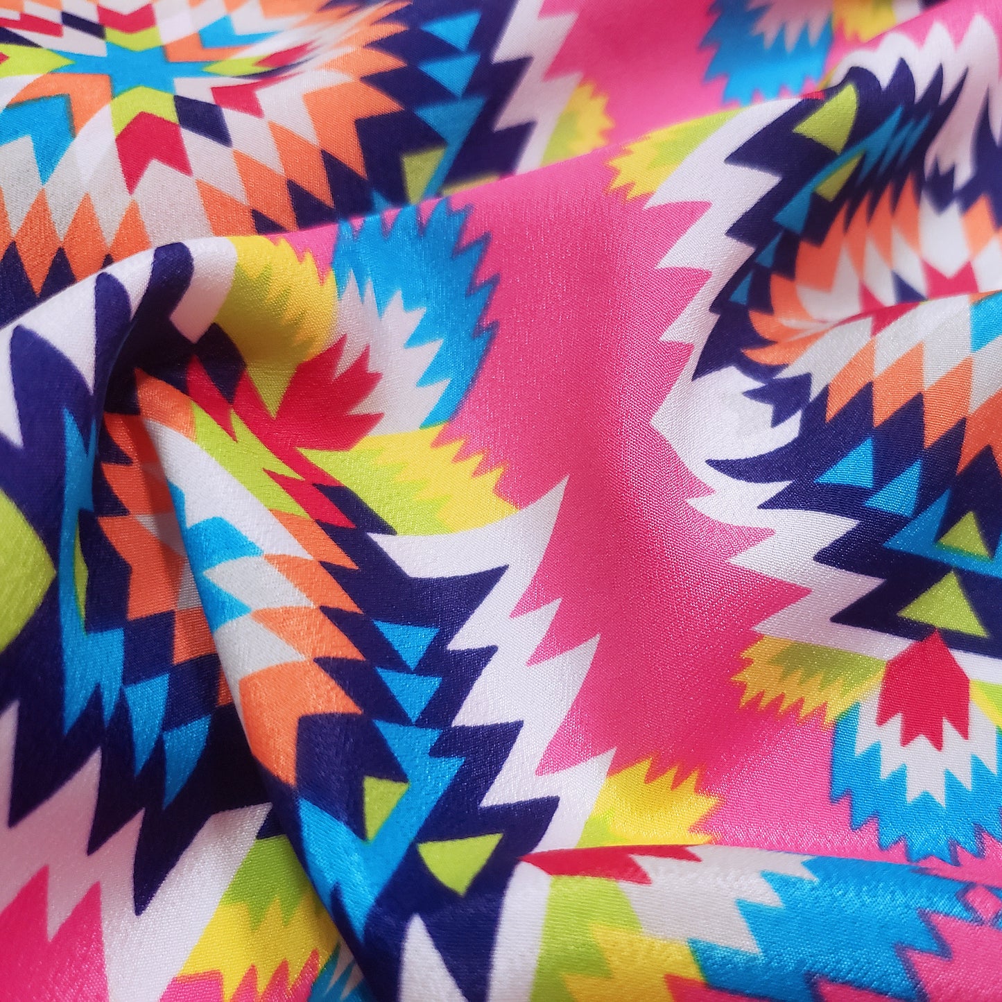 CDC Ethnic Print Polyester Non Stretch Fabric