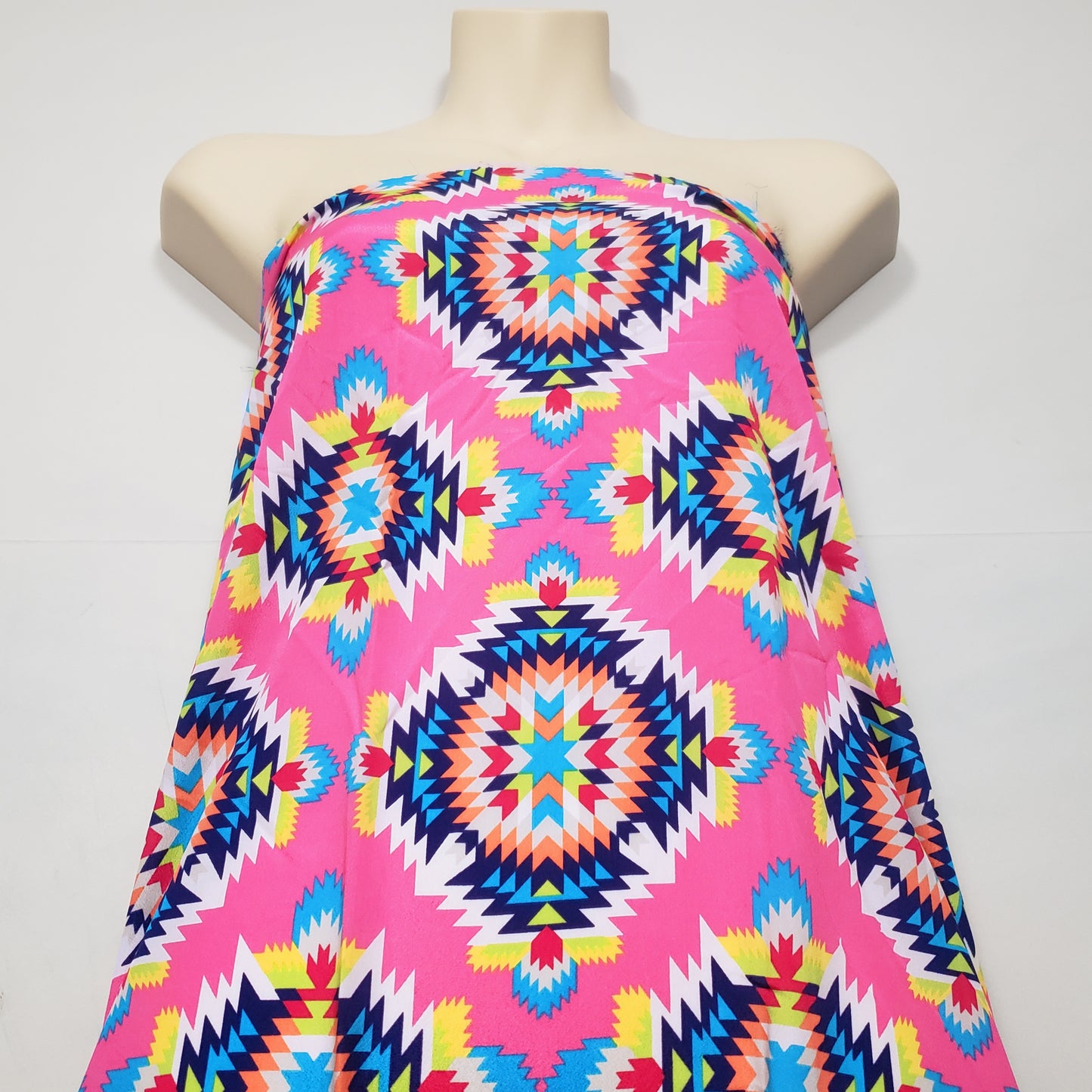 CDC Ethnic Print Polyester Non Stretch Fabric