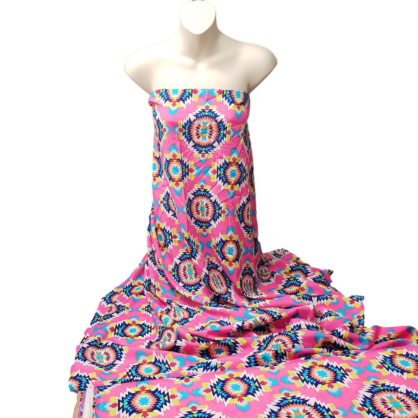 CDC Ethnic Print Polyester Non Stretch Fabric