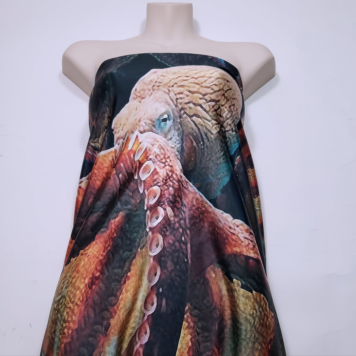 Jumbo Octopus Print 4-Way Stretch Poly Spandex Fabric – Bold Ocean Design