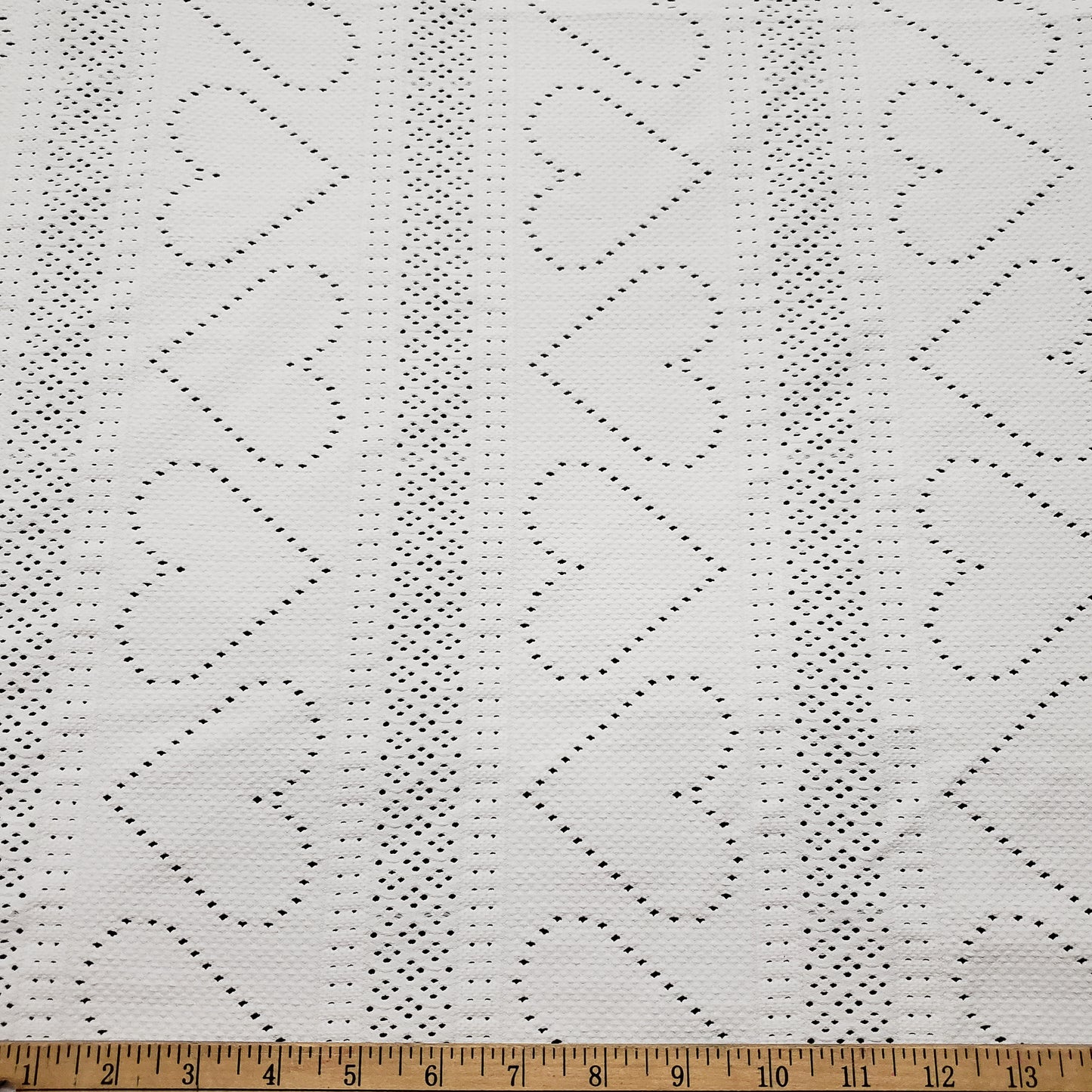 Off White Faux Crochet 4-Way Stretch Nylon Spandex Fabric
