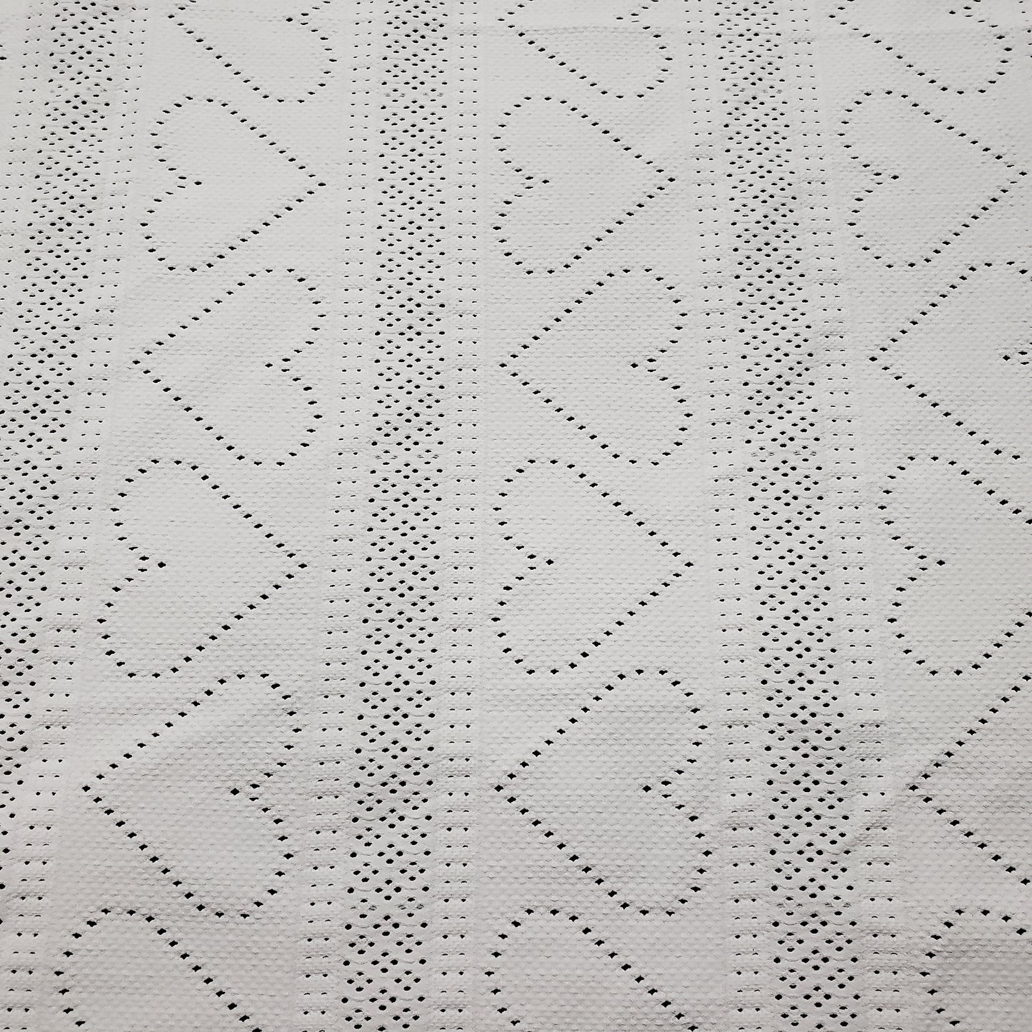 Off White Faux Crochet 4-Way Stretch Nylon Spandex Fabric