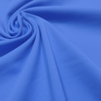 Berry Blue Solid Athletic High Quality Recycled Poly Spandex Semi Brushed Fabric