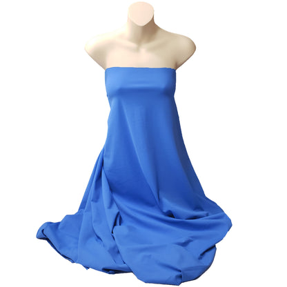 Berry Blue Solid Athletic High Quality Recycled Poly Spandex Semi Brushed Fabric