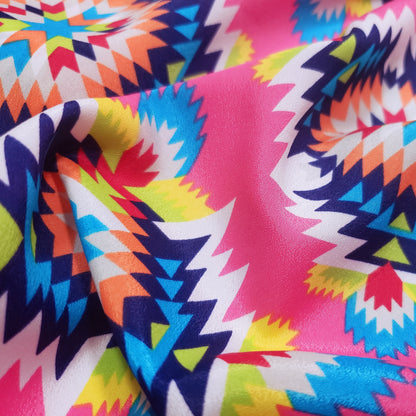 CDC Ethnic Print Polyester Non Stretch Fabric