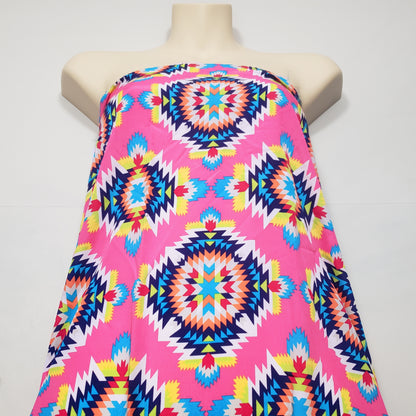 CDC Ethnic Print Polyester Non Stretch Fabric