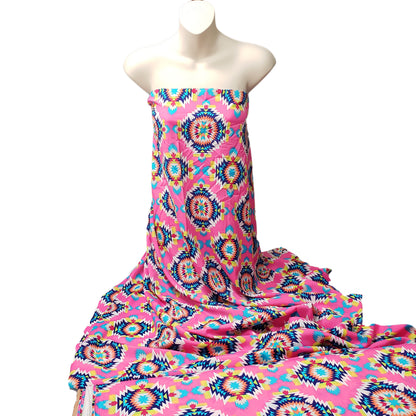 CDC Ethnic Print Polyester Non Stretch Fabric