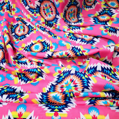 CDC Ethnic Print Polyester Non Stretch Fabric
