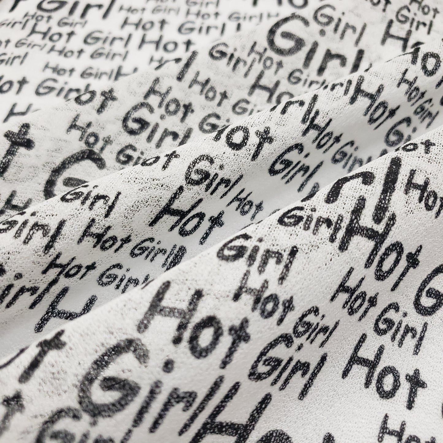 Hot Girl White Stretch Polyester Chiffon Gauze Fabric