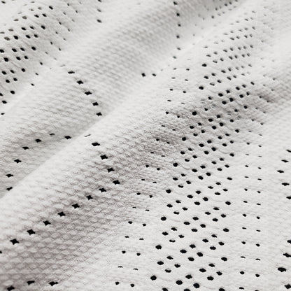 Off White Faux Crochet 4-Way Stretch Nylon Spandex Fabric