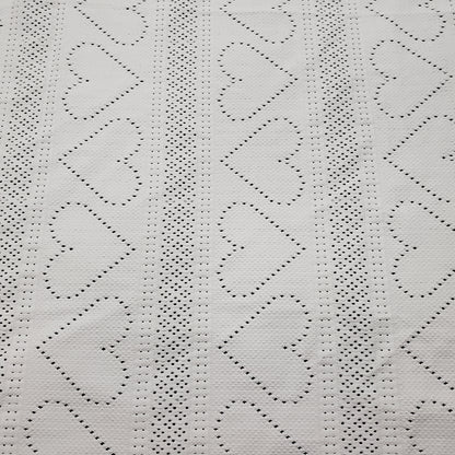 Off White Faux Crochet 4-Way Stretch Nylon Spandex Fabric