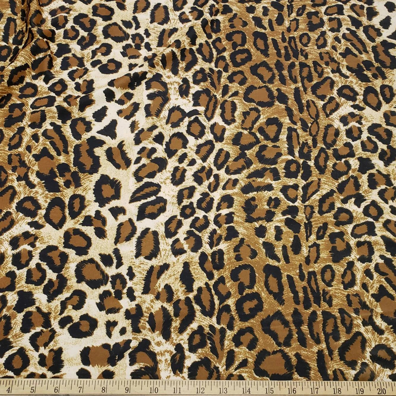 Luxury Leopard Print 4-Way Stretch Nylon Spandex Fabric