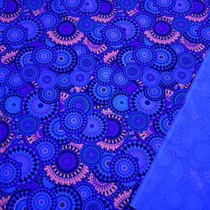 Beautiful Mandalas UV/Blacklight Reactive Swimsuit Nylon Spandex Fabric