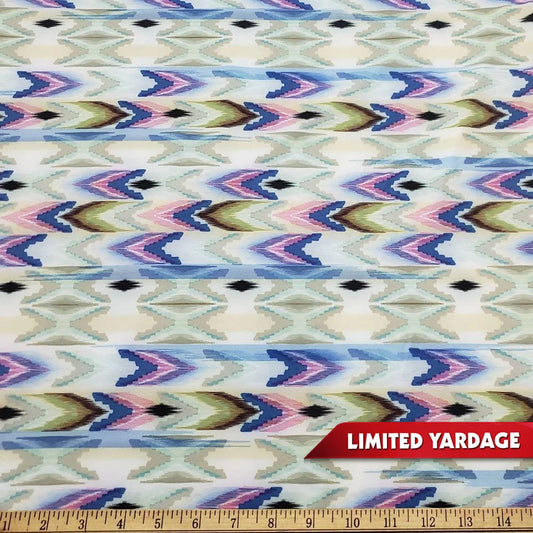 Tribal Arrows Print Stripes Nylon Spandex Fabric