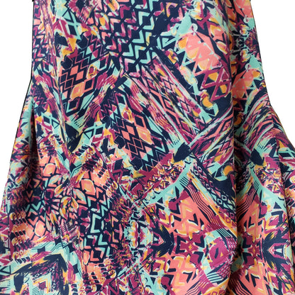 Abstract Tribal 2-Way Stretch Nylon Spandex Fabric
