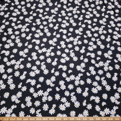 Tossed Daisies Print – 4-Way Stretch Nylon Spandex Fabric