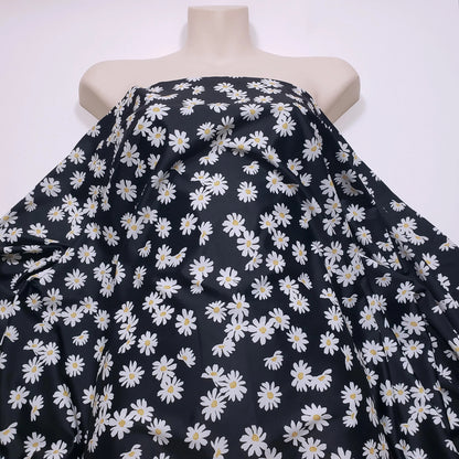 Tossed Daisies Print – 4-Way Stretch Nylon Spandex Fabric