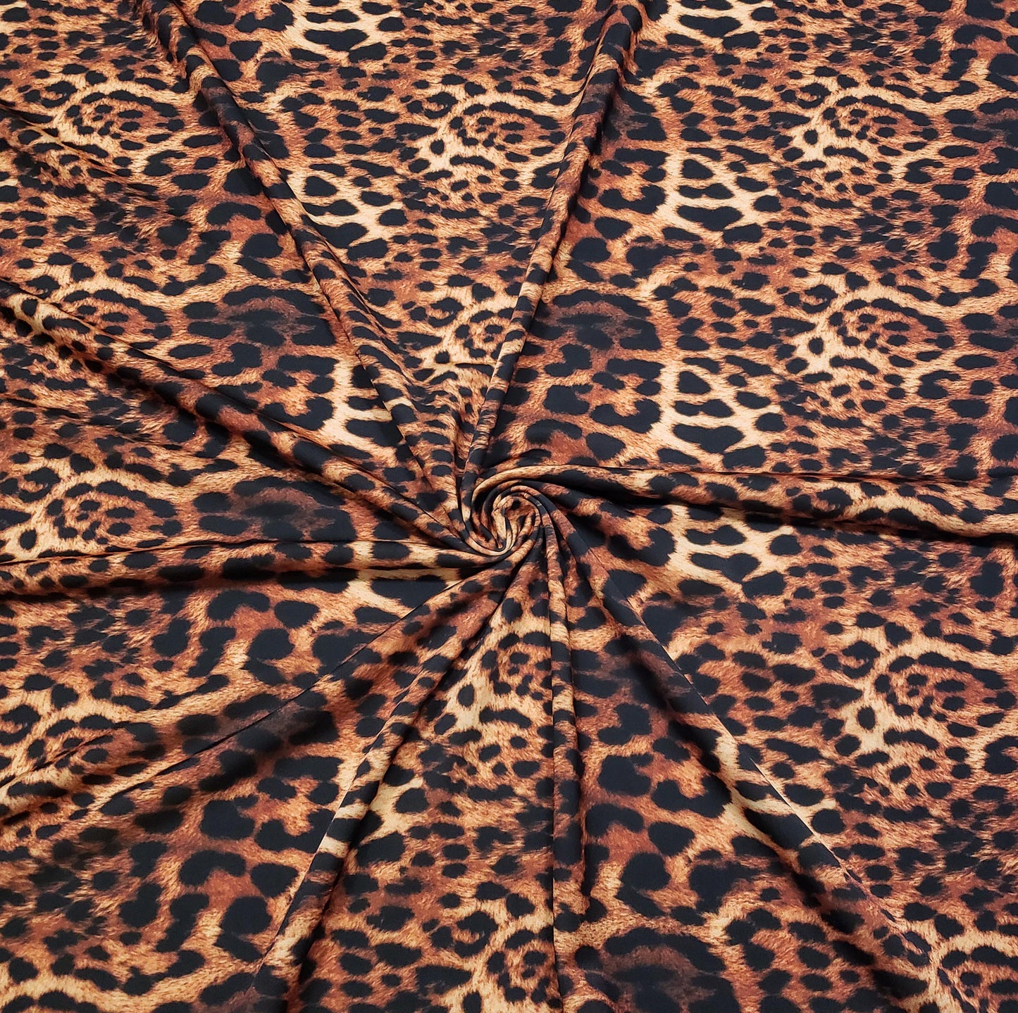Jaguar Animal Print Faux Fur Look – 4-Way Stretch Poly Spandex Fabric