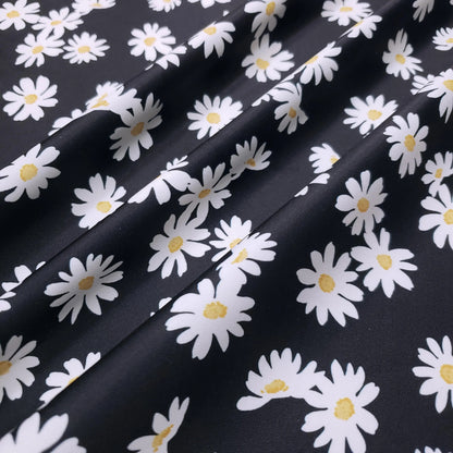 Tossed Daisies Print – 4-Way Stretch Nylon Spandex Fabric